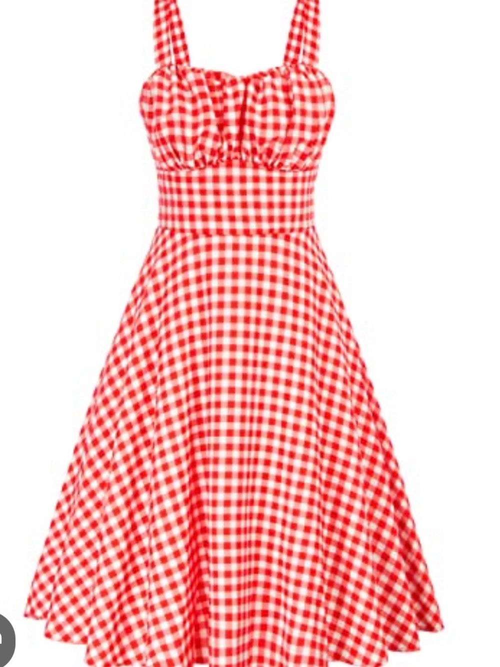 Belle Poque Red Gingham Sundress
